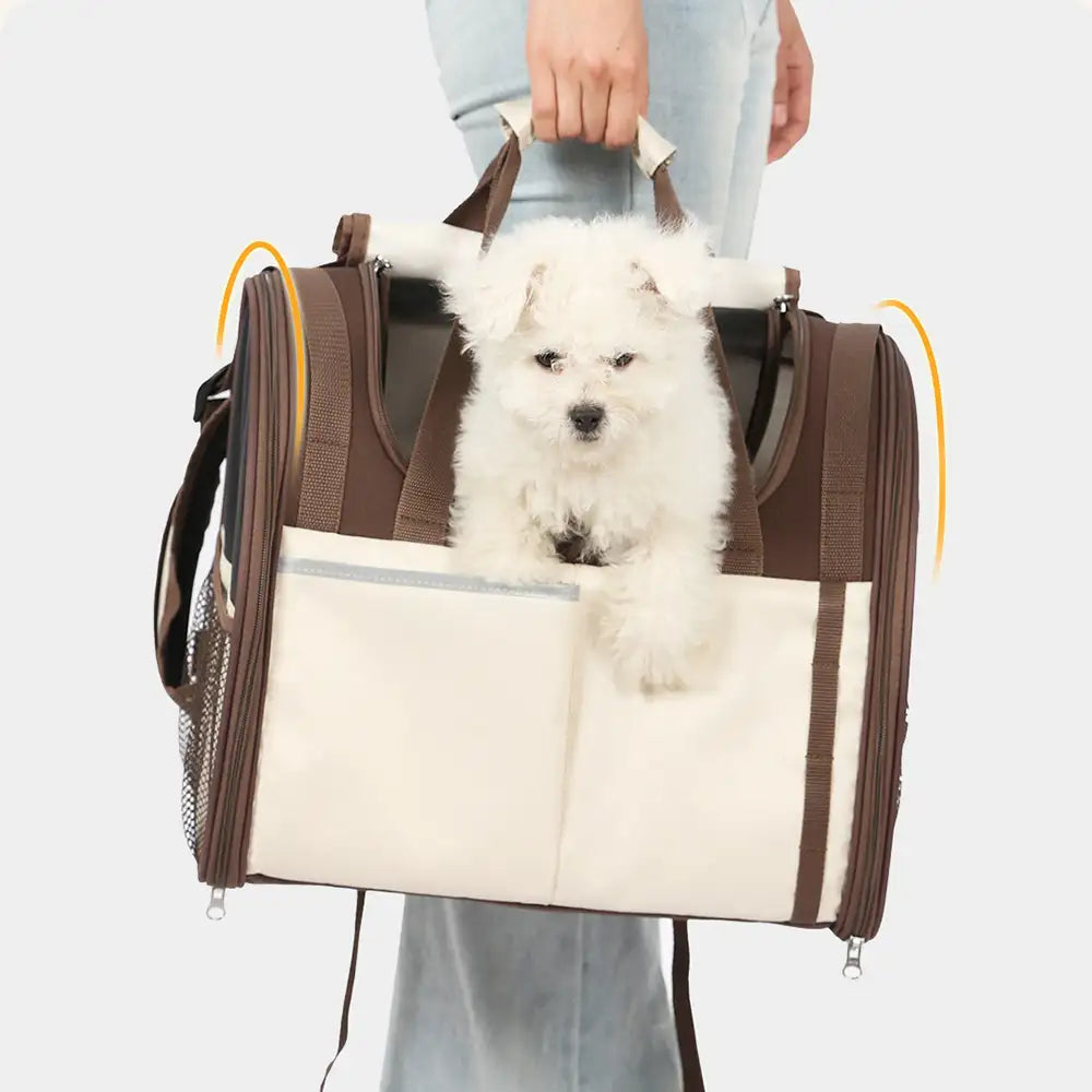 Large Capacity Breathable Foldable Pet Backpack Carrier for Travel S... detail view 11 | Petix pet supplies for dogs and cats