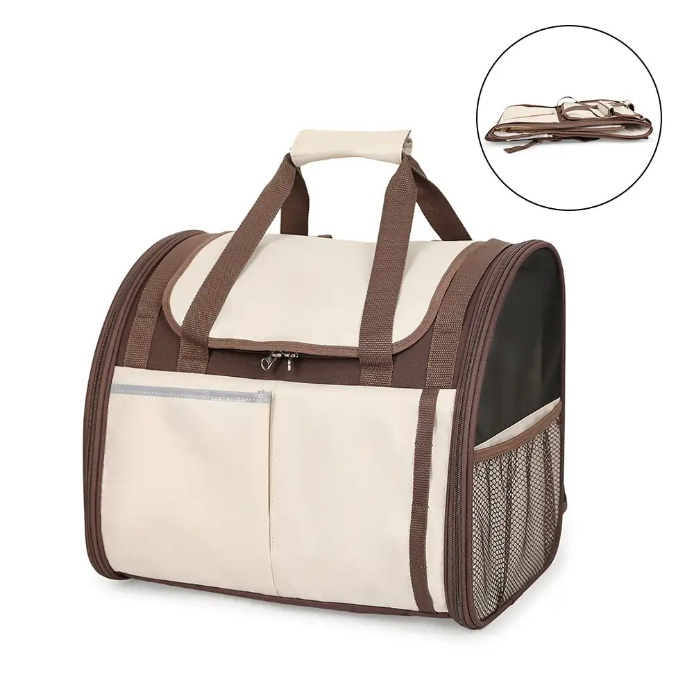 Large Capacity Breathable Foldable Pet Backpack Carrier for Travel S... detail view 10 | Petix pet supplies for dogs and cats