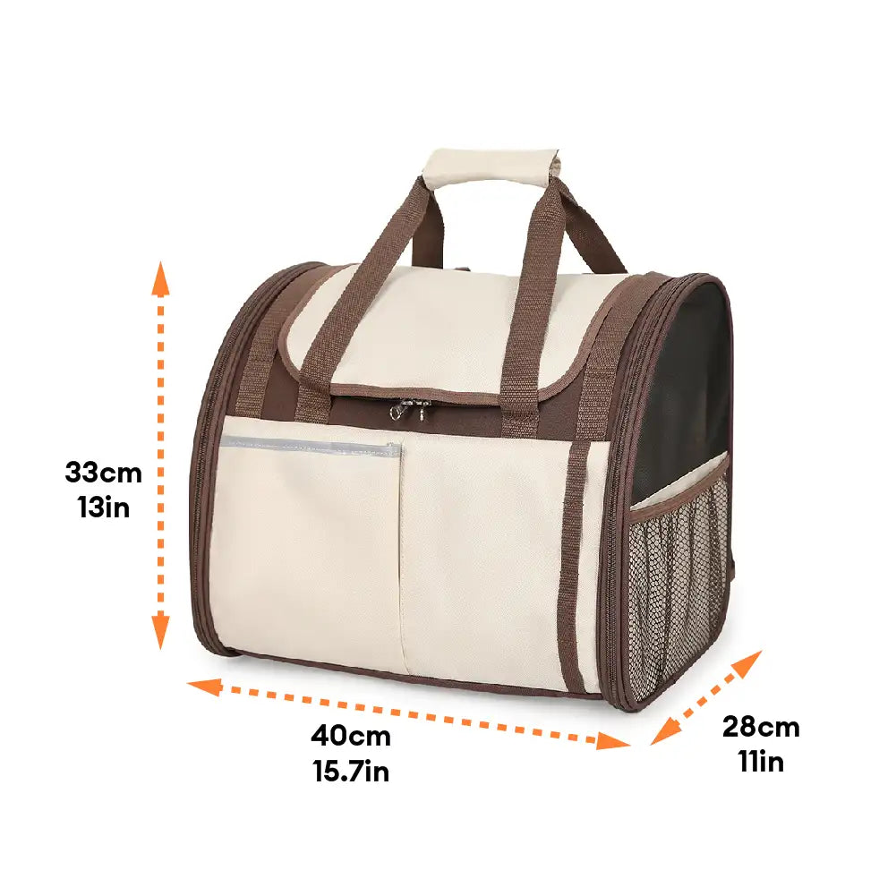Large Capacity Breathable Foldable Pet Backpack Carrier for Travel Sa... detail view 9 | Petix pet supplies for dogs and cats