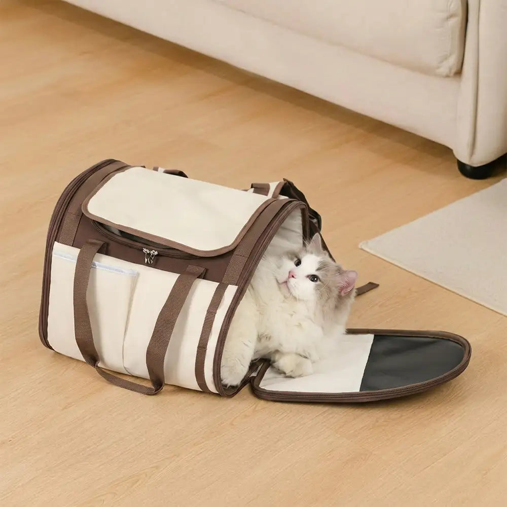 Large Capacity Breathable Foldable Pet Backpack Carrier for Travel Sa... detail view 7 | Petix pet supplies for dogs and cats
