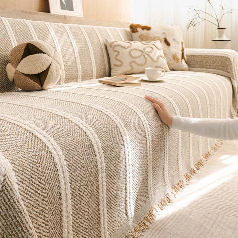 Large Herringbone Chenille Thickened Scratch-Resistant Sofa Prot... main product image | Petix pet supplies for dogs and cats