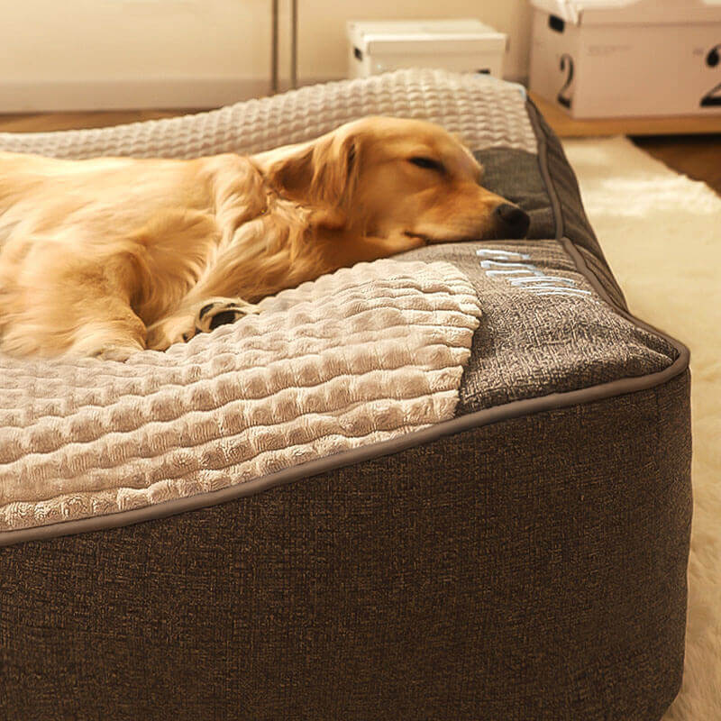 Large Outdoor Scratch-resistant Spine Protection Dog Cushion Bed - Do... detail view 6 | Petix pet supplies for dogs and cats