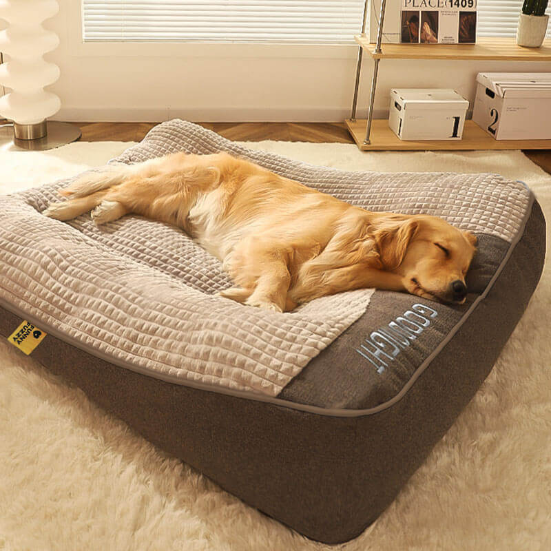 Large Outdoor Scratch-resistant Spine Protection Dog Cushion Bed - D... detail view 13 | Petix pet supplies for dogs and cats