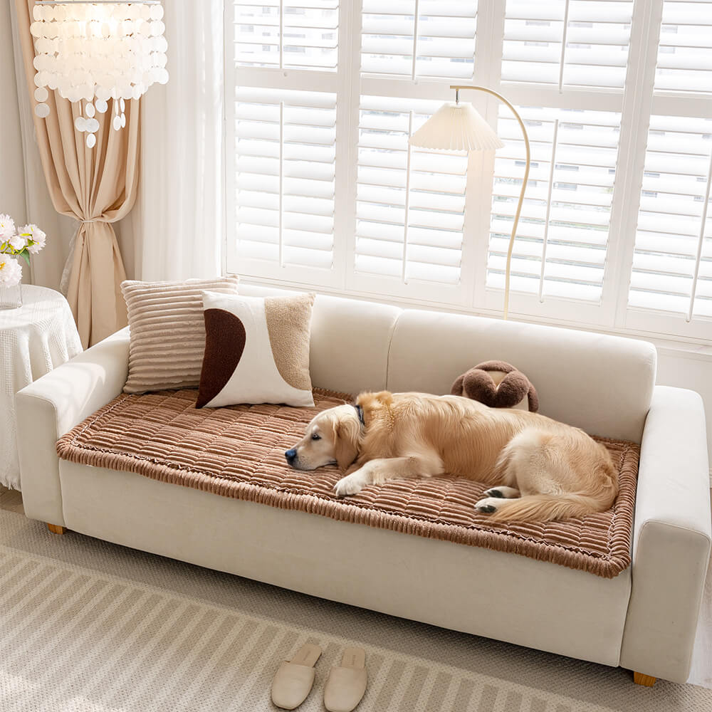 Lazy Soft Flannel Breathable Pet Mat Non-slip Sectional Couch Cover... detail view 8 | Petix pet supplies for dogs and cats