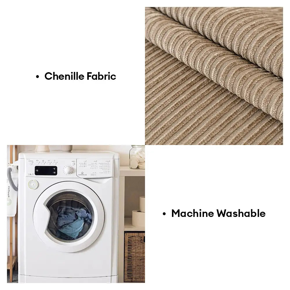 Modern Classic Scratch-Resistant Chenille Sofa Blanket Washable Couch... detail view 2 | Petix pet supplies for dogs and cats