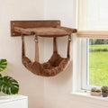 Modern Wooden Double-Layer Cat Wall Hammock for Lounging - Cat Beds detail view 9 | Petix pet supplies for dogs and cats
