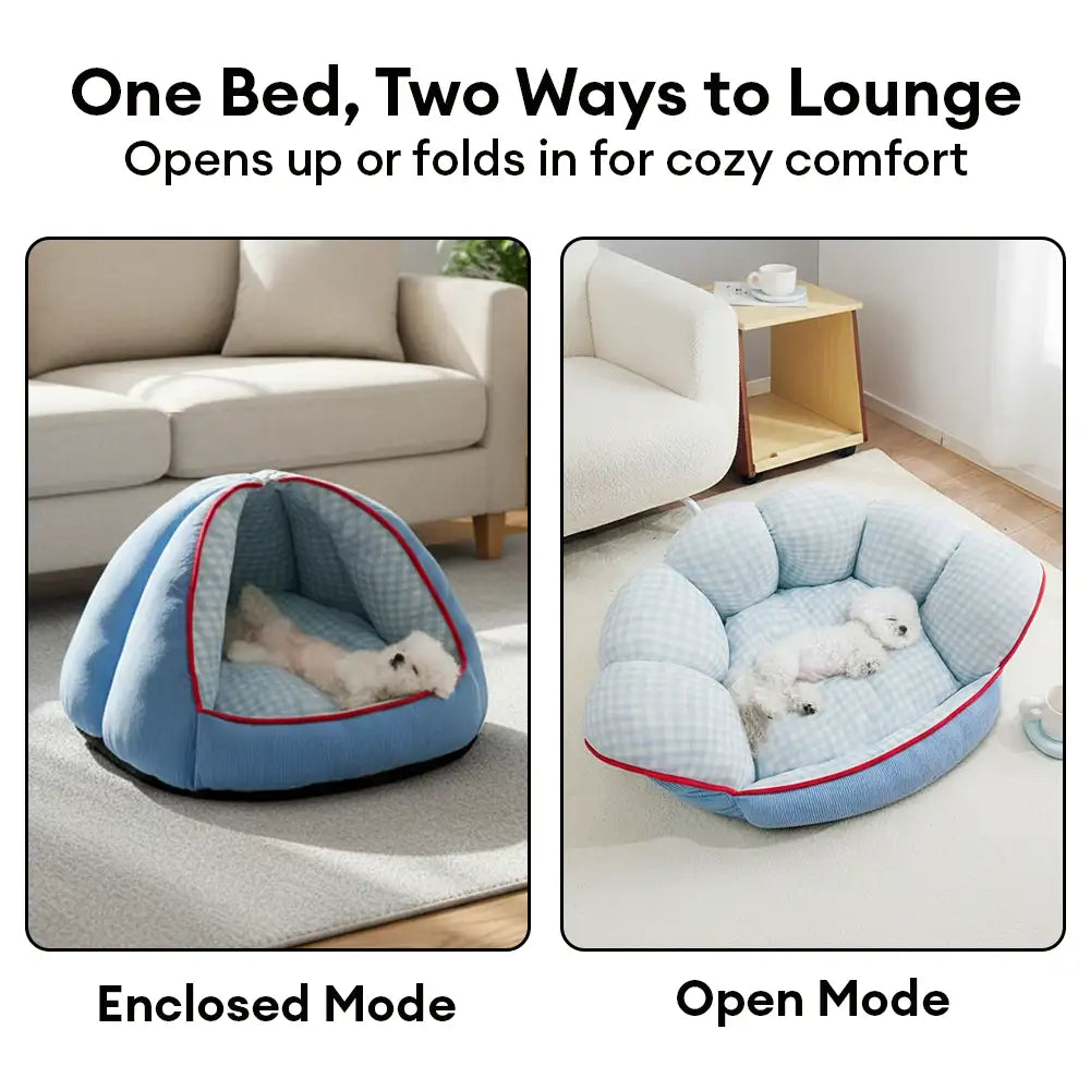 Multifunctional Semi-Enclosed Cave Dog Bed Warming Pet Bed - Dog Beds detail view 3 | Petix pet supplies for dogs and cats