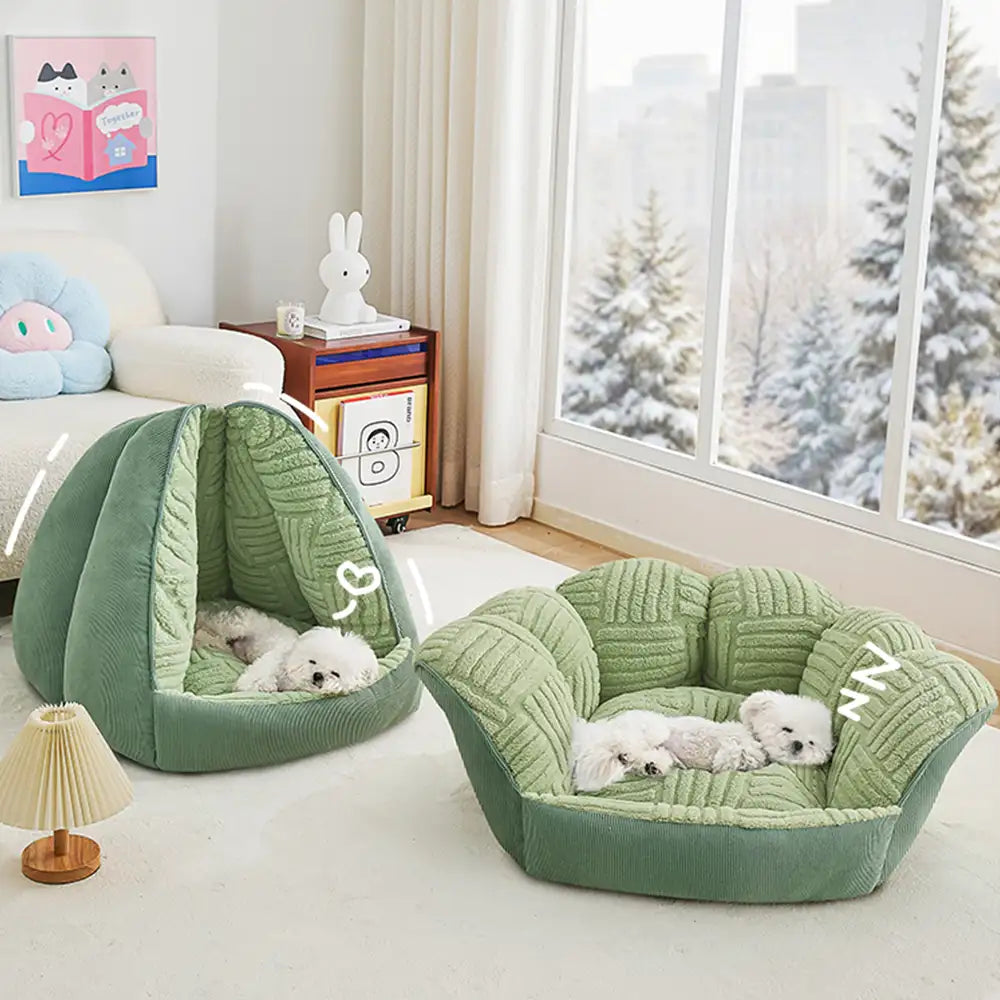 Multifunctional Semi-Enclosed Cave Dog Bed Warming Pet Bed - Dog Beds detail view 9 | Petix pet supplies for dogs and cats
