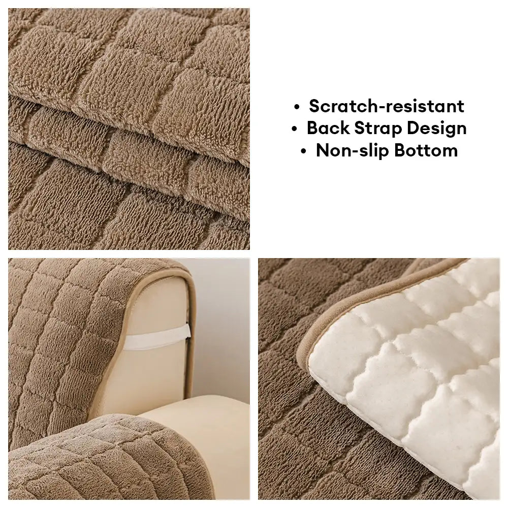 One-Piece Soft Pet-Friendly Short Plush Sofa Protection Non-Slip Couc... detail view 6 | Petix pet supplies for dogs and cats