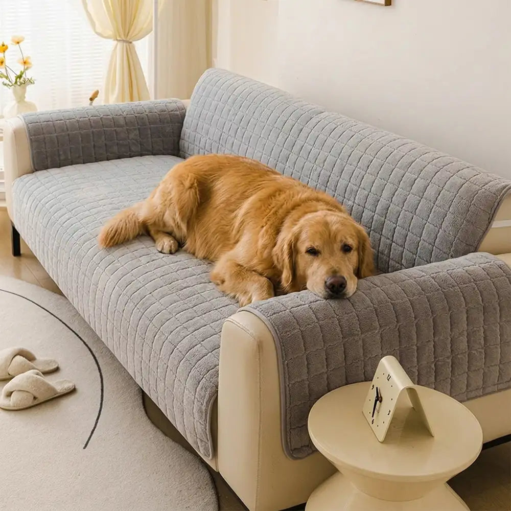 One-Piece Soft Pet-Friendly Short Plush Sofa Protection Non-Slip... main product image | Petix pet supplies for dogs and cats