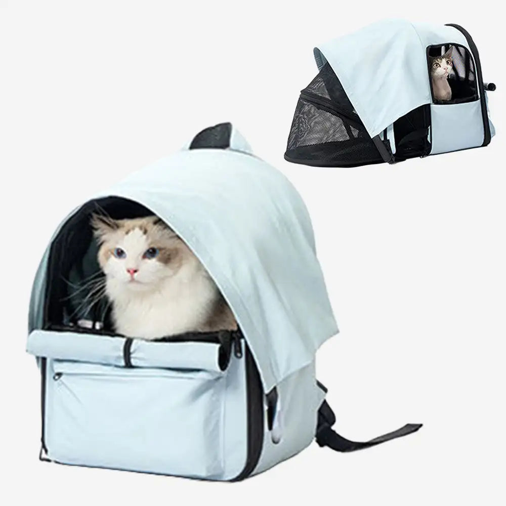 Outdoor Travel Expandable Breathable Cat Carrier Backpack with Sunsh... detail view 13 | Petix pet supplies for dogs and cats
