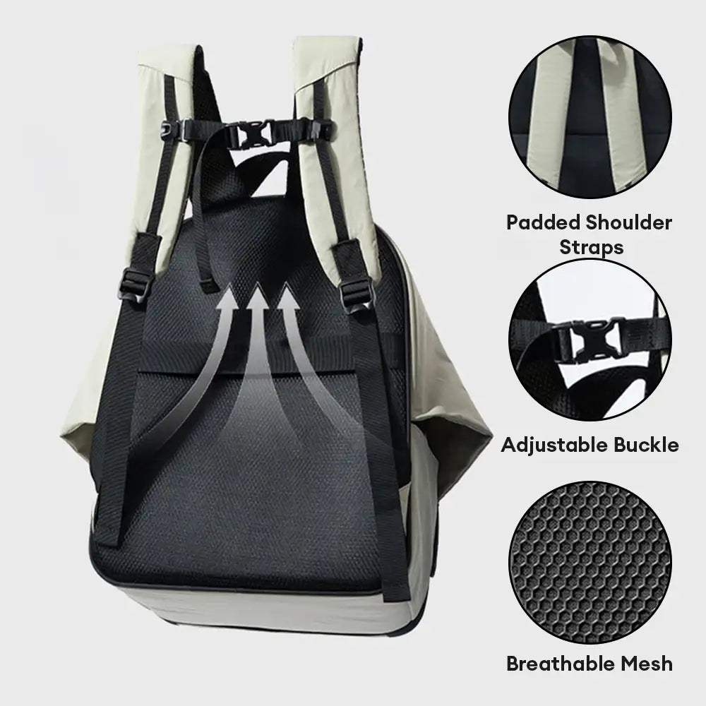 Outdoor Travel Expandable Breathable Cat Carrier Backpack with Sunsha... detail view 6 | Petix pet supplies for dogs and cats