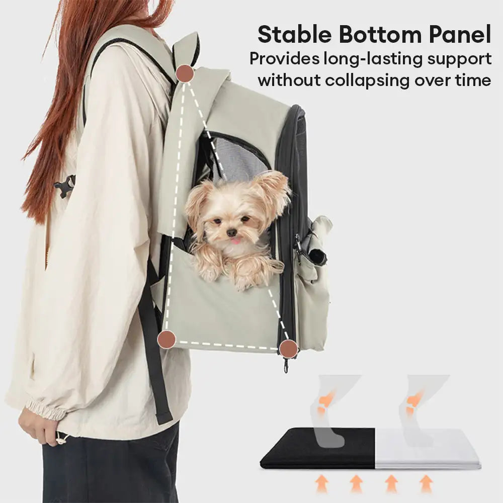 Outdoor Travel Expandable Breathable Cat Carrier Backpack with Sunsha... detail view 5 | Petix pet supplies for dogs and cats
