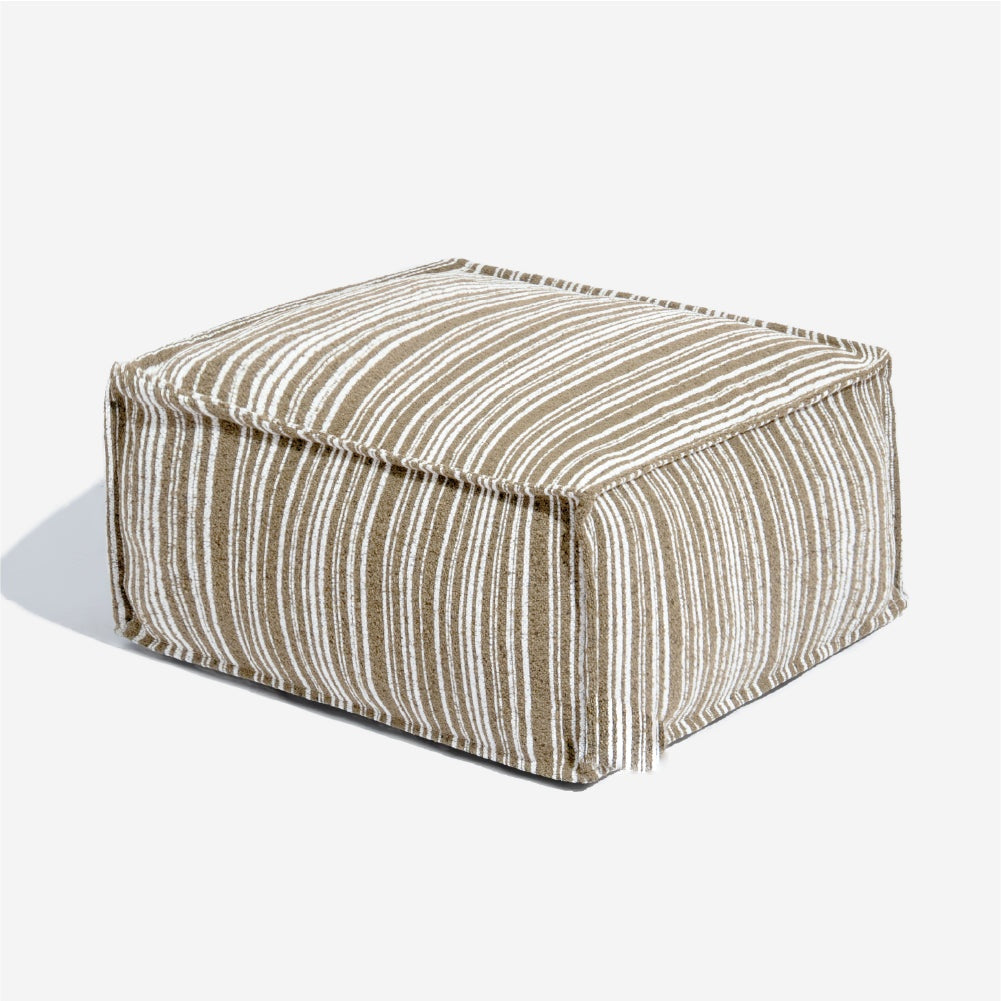 SnugNest Textured Stripe Storage Ottoman Dog Bed - Dog Beds main product image | Petix pet supplies for dogs and cats