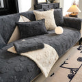 Paw Print Cute Plush Thick Sofa Decoration Non-slip Couch Cover - Cou... detail view 4 | Petix pet supplies for dogs and cats