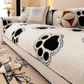 Paw Print Soft Polar Fleece Sofa Protector Non-slip Couch Cover - Cou... detail view 6 | Petix pet supplies for dogs and cats