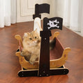 Pirate Ship Rocking Chair Cat Hammock Cat Scratching Board - Cat... main product image | Petix pet supplies for dogs and cats