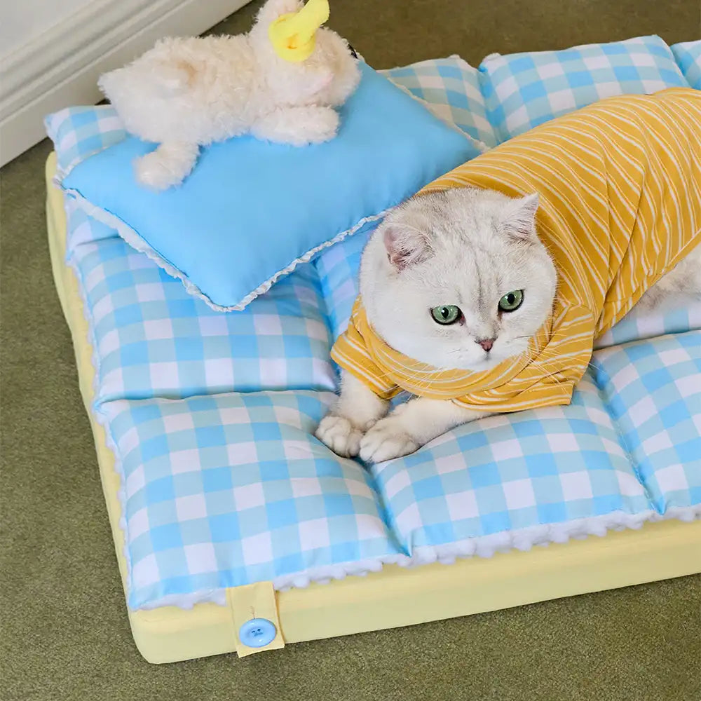 Play And Rest All-In-One Double-Layer Comfortable Washab... lifestyle and size view 14 | Petix pet supplies for dogs and cats