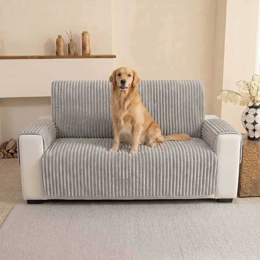 Plush Pet-Friendly Non-Slip One-Piece Couch Cover Recliner Couch Cove... detail view 4 | Petix pet supplies for dogs and cats