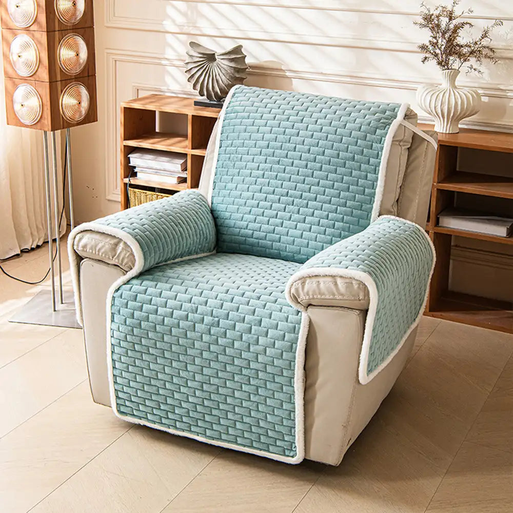 Plush Scratch-Resistant Recliner Couch Covers Slipcovers with Elasti... detail view 12 | Petix pet supplies for dogs and cats