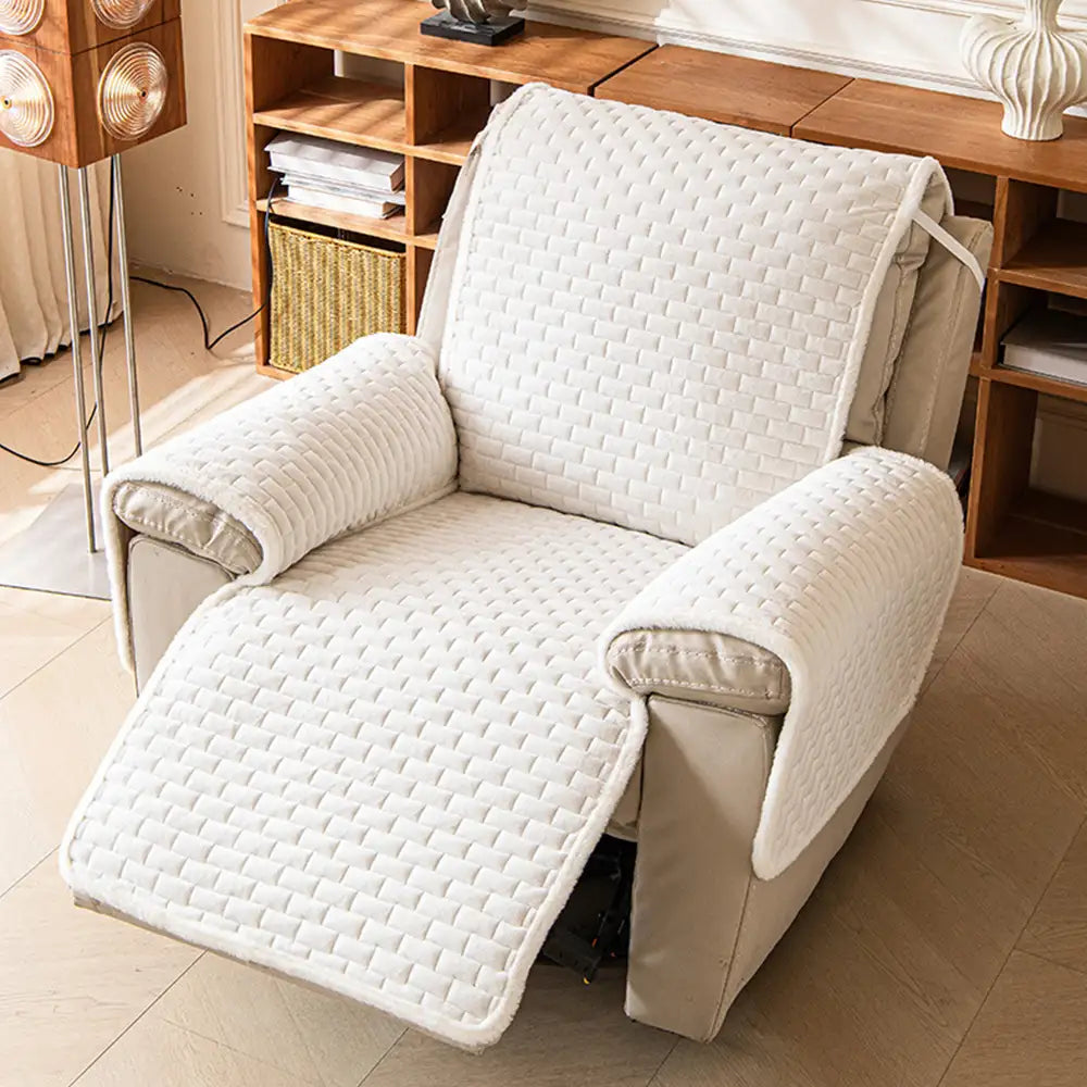 Plush Scratch-Resistant Recliner Couch Covers Slipcovers with Elastic... detail view 9 | Petix pet supplies for dogs and cats