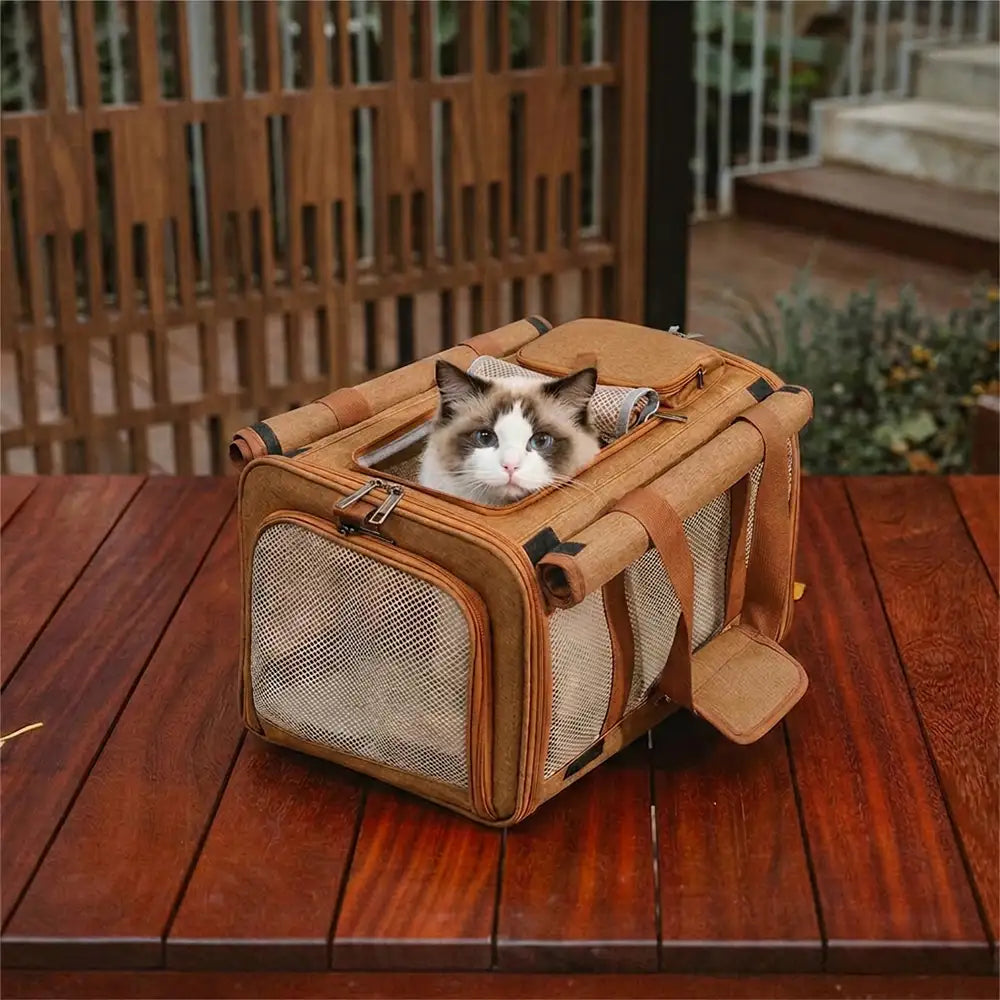 Airline Approved Portable Breathable Expandable Large-Capacity Cat C... detail view 10 | Petix pet supplies for dogs and cats