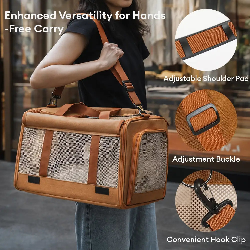 Airline Approved Portable Breathable Expandable Large-Capacity Cat Ca... detail view 4 | Petix pet supplies for dogs and cats