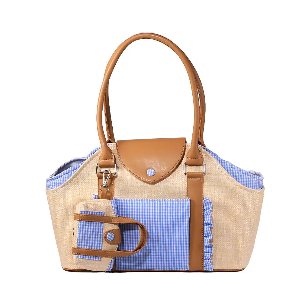 Portable Faux Woven Water-Repellent Dog Cat Carrier Pet Carrier Bag... detail view 12 | Petix pet supplies for dogs and cats
