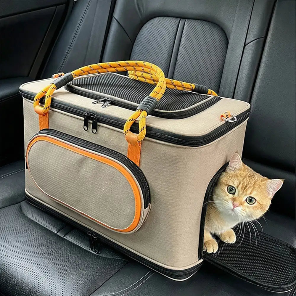 Portable Airline Approved Breathable Cat Carrier Bag for Travel... main product image | Petix pet supplies for dogs and cats