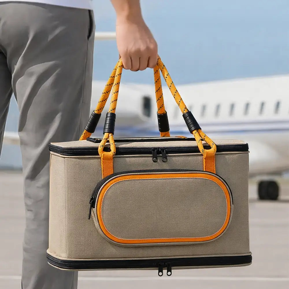 Portable Airline Approved Breathable Cat Carrier Bag for Travel - Pet... detail view 3 | Petix pet supplies for dogs and cats