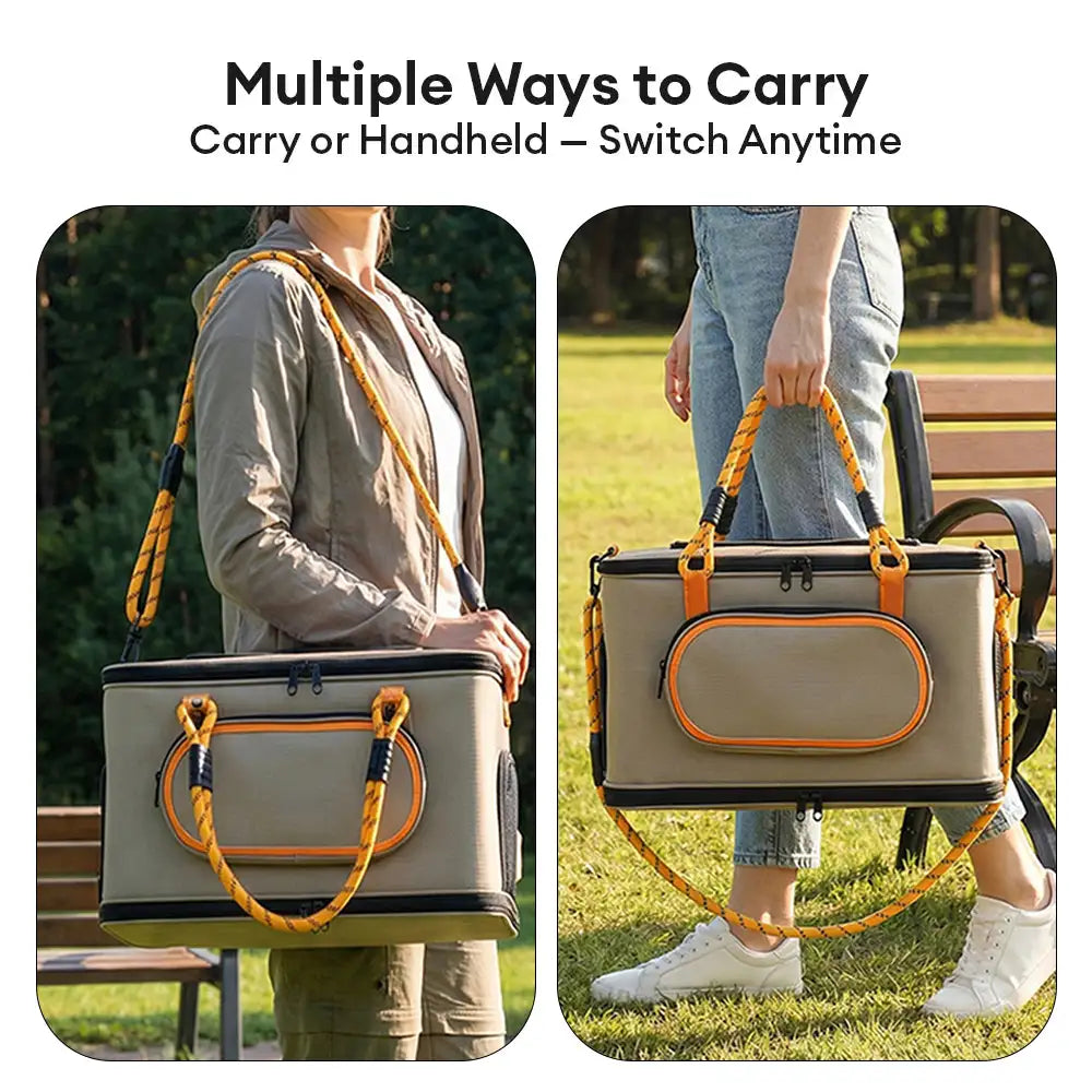 Portable Airline Approved Breathable Cat Carrier Bag for Travel - Pet... detail view 5 | Petix pet supplies for dogs and cats
