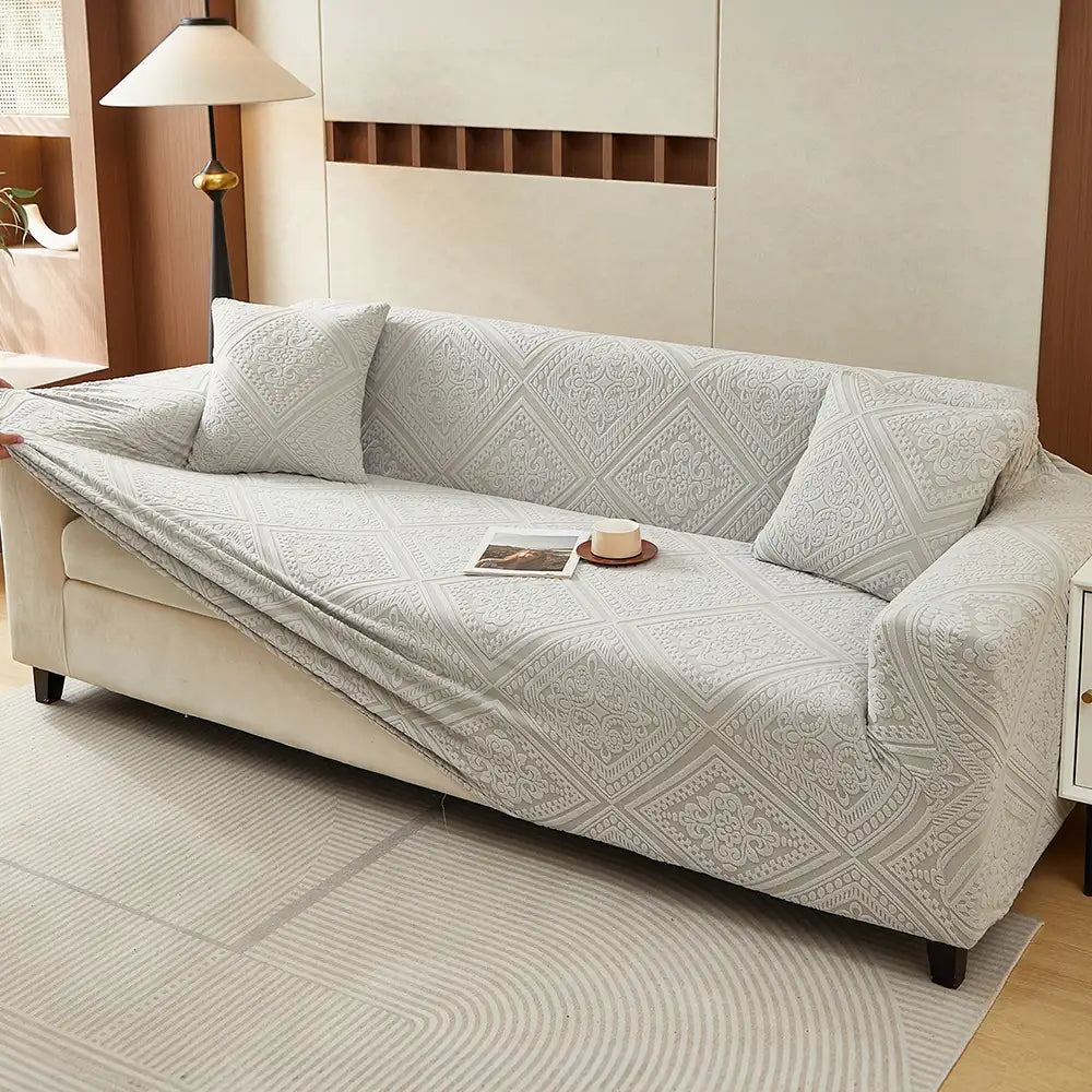Retro Jacquard Pattern Full-Coverage Sofa Protector Magic Couch... main product image | Petix pet supplies for dogs and cats