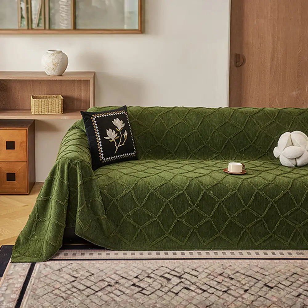 Retro Jungle Jacquard Chenille Anti-Scratch Sofa Protector Couch... main product image | Petix pet supplies for dogs and cats
