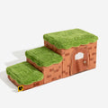 Retro Pixel Handcrafted Foldable Pet Stairs With Storage - Blocky Pa... detail view 19 | Petix pet supplies for dogs and cats