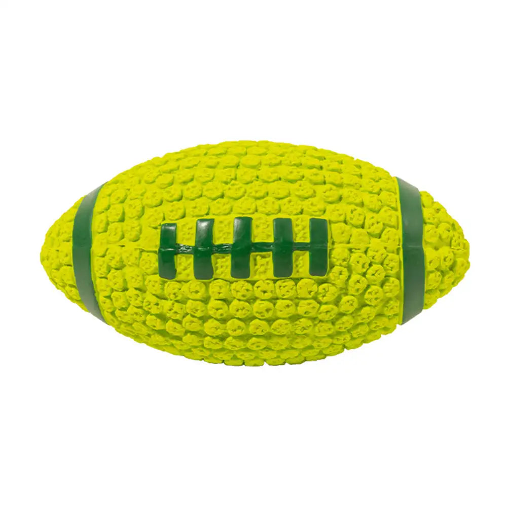 Rugby Dog Chew Toy with Squeaky - Dog Toys lifestyle and size view 8 | Petix pet supplies for dogs and cats