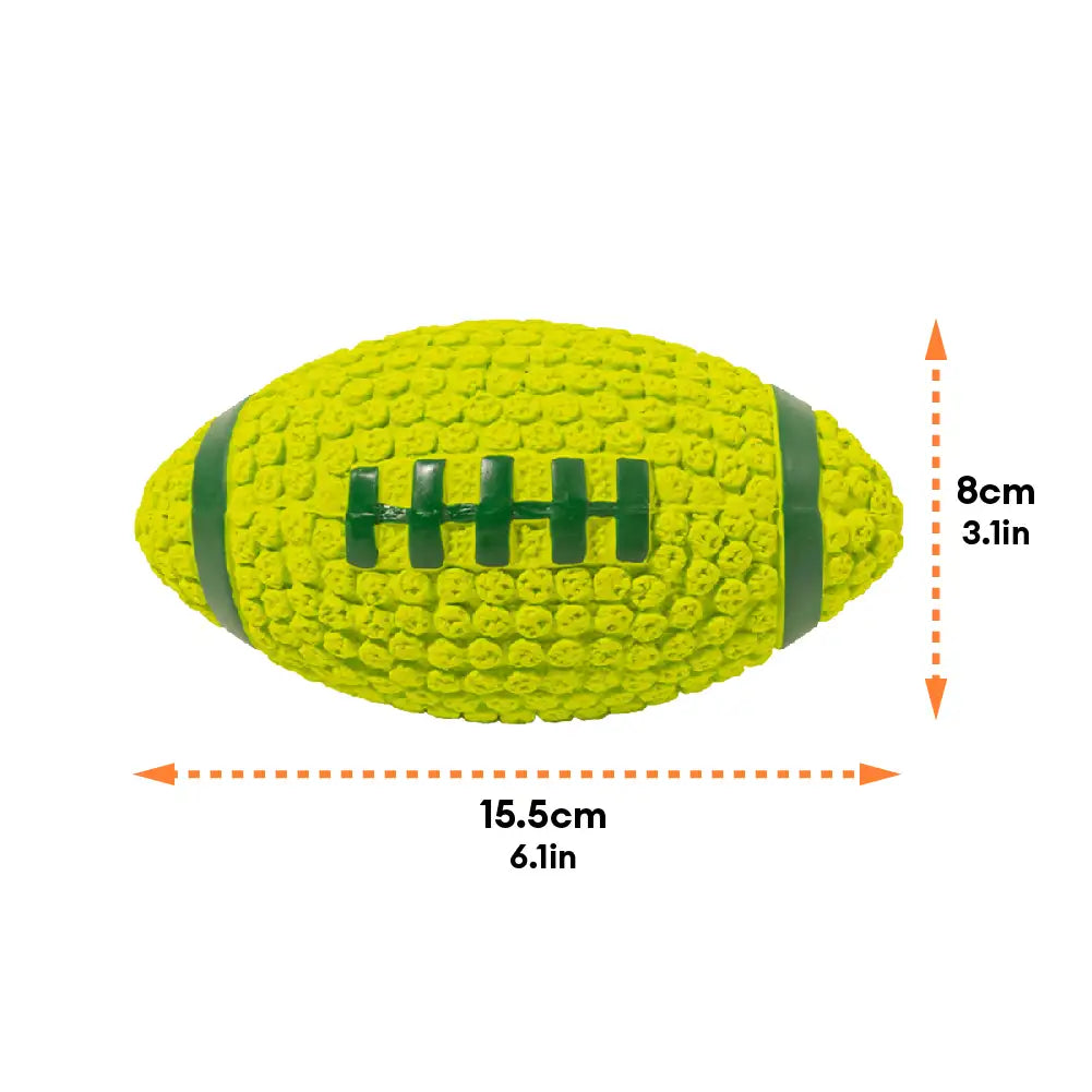 Rugby Dog Chew Toy with Squeaky - Dog Toys detail view 5 | Petix pet supplies for dogs and cats