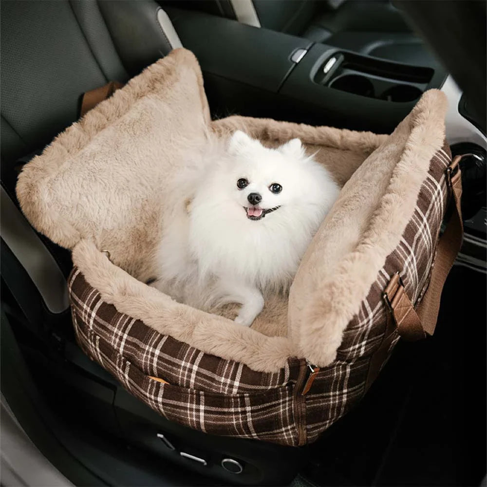 3 in 1 Fluffy Warmth Safe Dog Booster Car Seat Bed - Winter Cruiser... detail view 13 | Petix pet supplies for dogs and cats