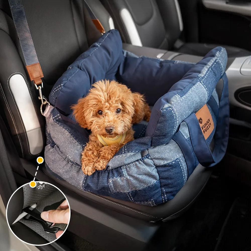 Portable ISOFIX Dog Car Seat Bed with LATCH System - Dog Car Seat detail view 27 | Petix pet supplies for dogs and cats