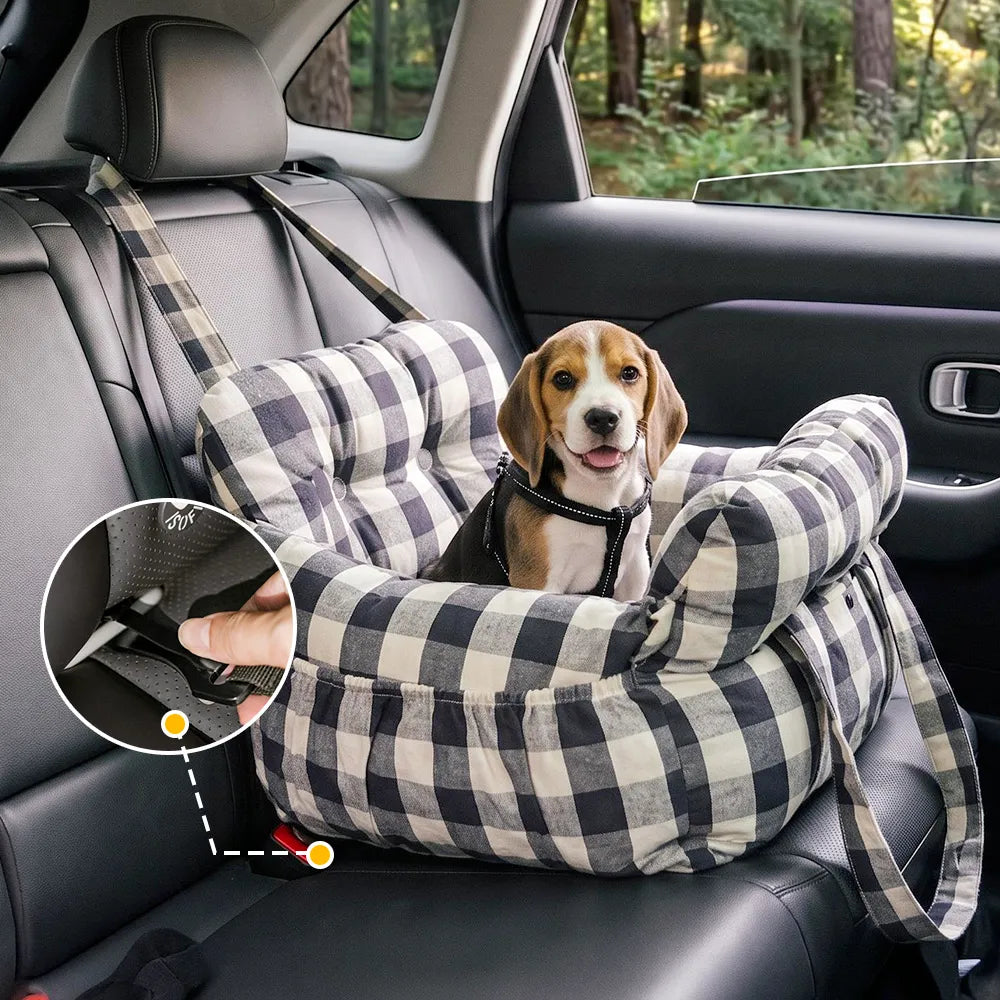 Portable ISOFIX Dog Car Seat Bed with LATCH System - Dog Car Seat detail view 20 | Petix pet supplies for dogs and cats
