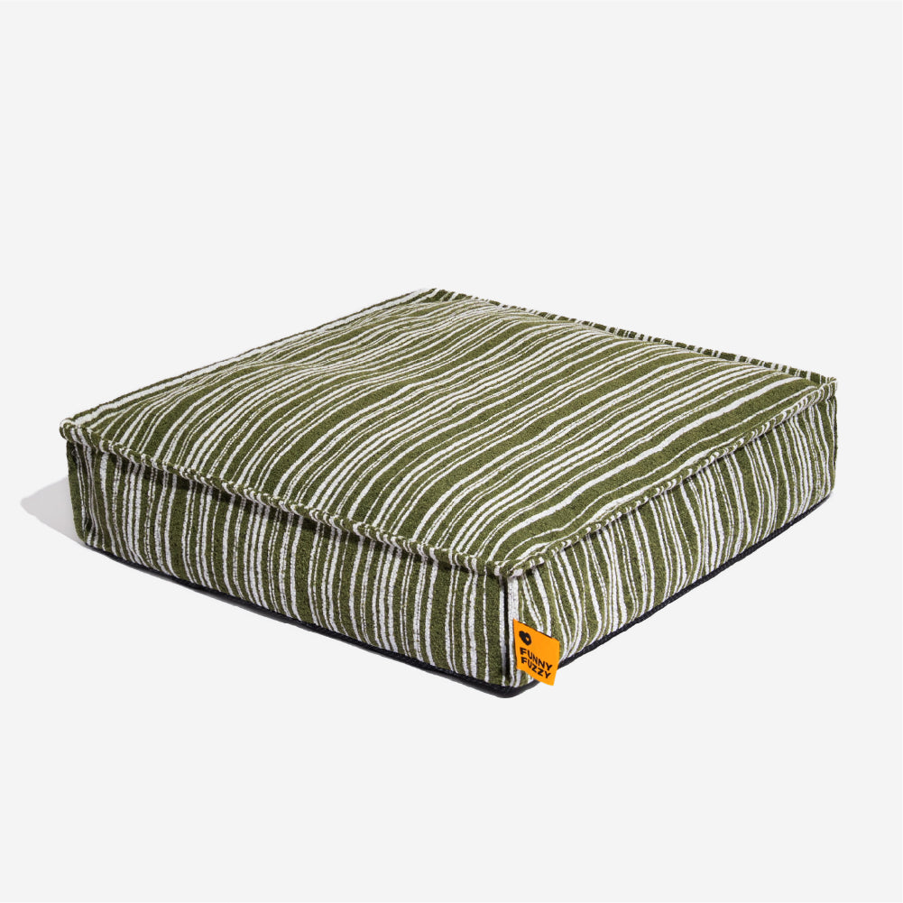 SnugNest Textured Stripe Storage Ottoman Dog Bed - Dog Beds detail view 7 | Petix pet supplies for dogs and cats