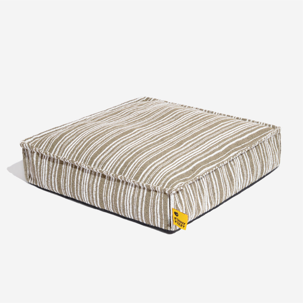 SnugNest Textured Stripe Storage Ottoman Dog Bed - Dog Beds detail view 13 | Petix pet supplies for dogs and cats
