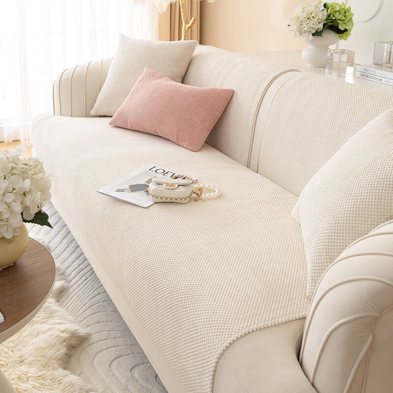 Simple Solid Colour Plush Furniture Protector Outdoor Couch Cover... detail view 10 | Petix pet supplies for dogs and cats