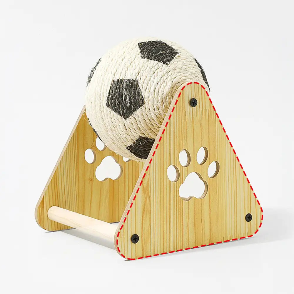 Sisal Cat Scratching Ball - Cat Toys lifestyle and size view 6 | Petix pet supplies for dogs and cats