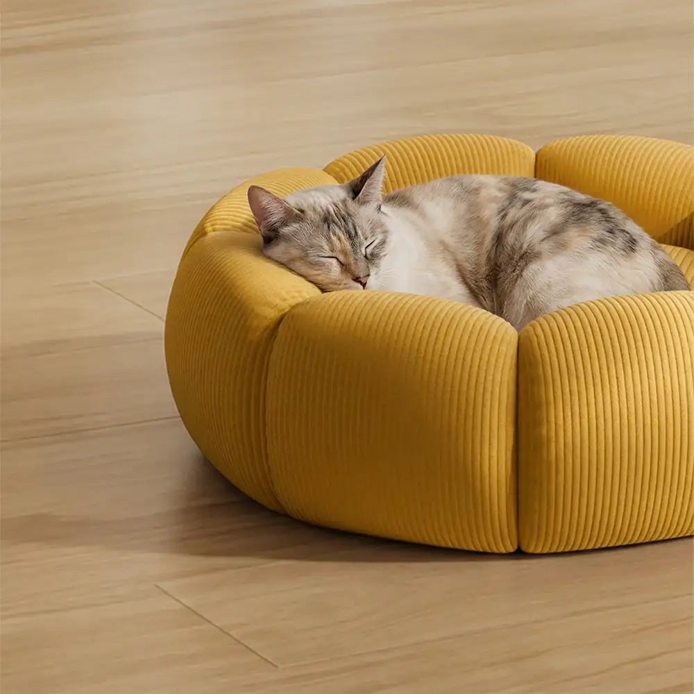 Soft Neck Support Washable Round Cat Bed Dog Bed - Dog Beds detail view 10 | Petix pet supplies for dogs and cats