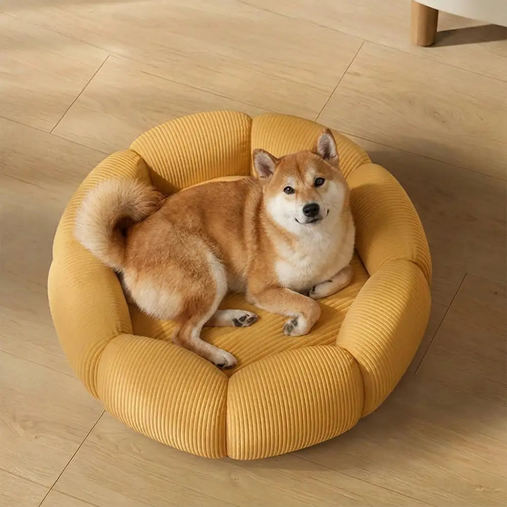 Soft Neck Support Washable Round Cat Bed Dog Bed - Dog Beds detail view 5 | Petix pet supplies for dogs and cats