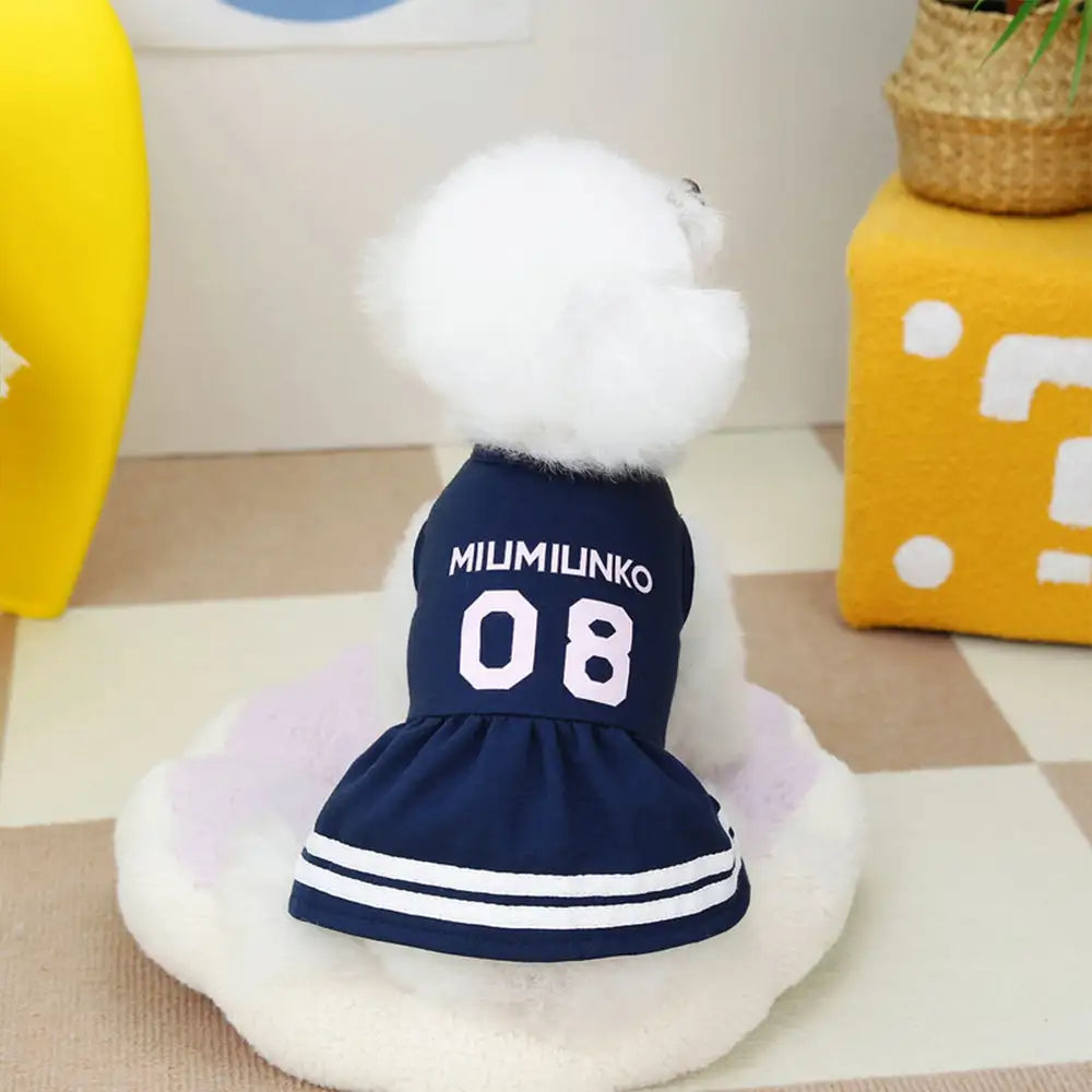 Sports Series Breathable Puppy T-Shirt and Dress - Dog A... lifestyle and size view 11 | Petix pet supplies for dogs and cats