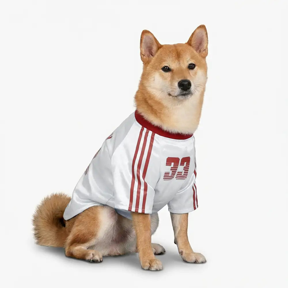 Striped Retro Reflective Dog T-Shirt for All Breeds - Dog Apparel detail view 3 | Petix pet supplies for dogs and cats