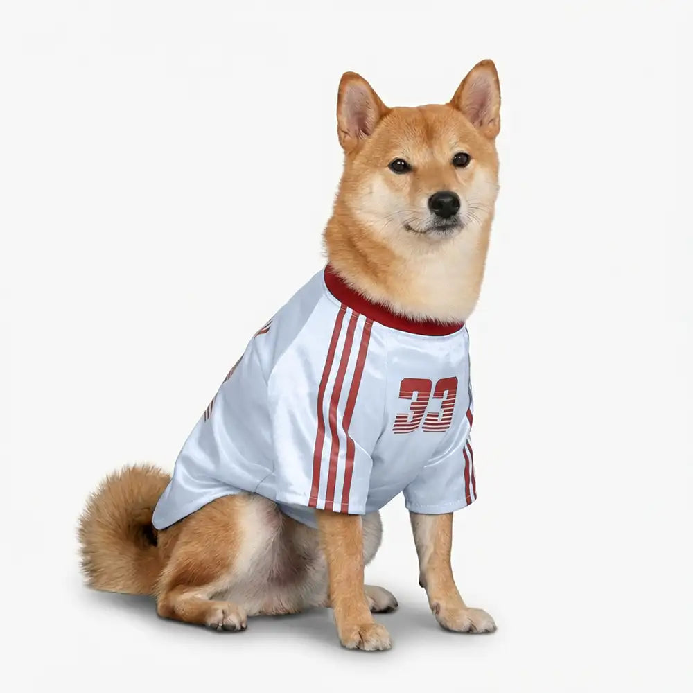 Striped Retro Reflective Dog T-Shirt for All Breeds - Dog Apparel detail view 6 | Petix pet supplies for dogs and cats