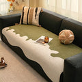 Stylish Irregular Contrast Chenille Scratch-Resistant Non-Slip Couch... detail view 3 | Petix pet supplies for dogs and cats