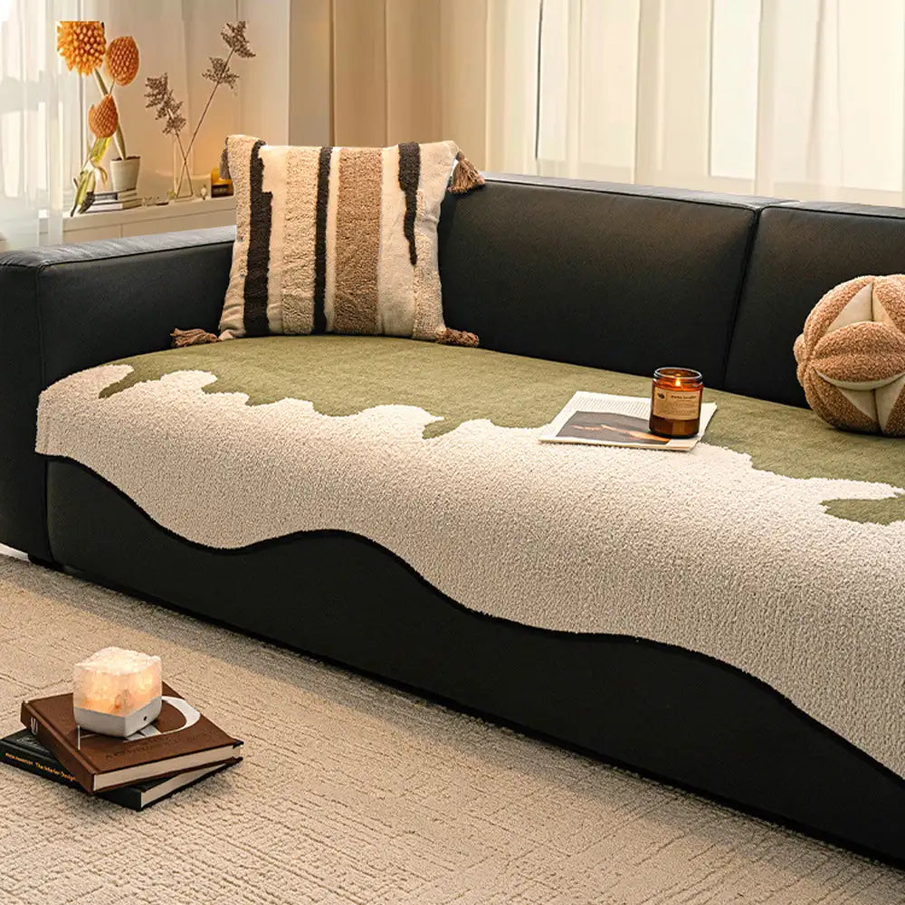 Stylish Irregular Contrast Chenille Scratch-Resistant Non-Slip Couch... detail view 10 | Petix pet supplies for dogs and cats